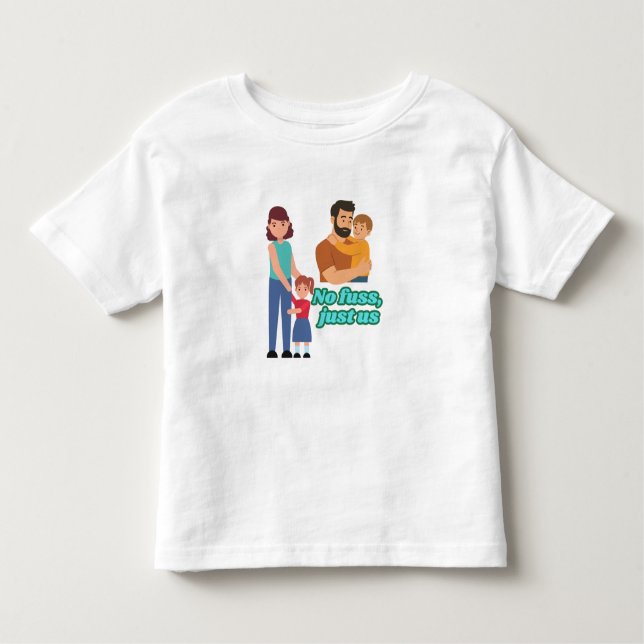 No fuss toddler t-shirt (Front)