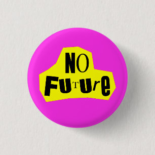 No Future Punk Nihilist Button