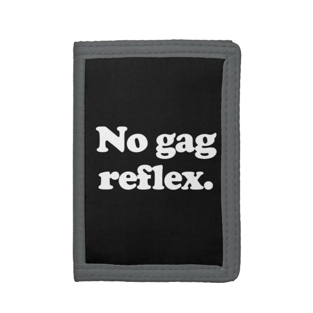 NO GAG REFLEX TRI-FOLD WALLET (Front Vertical)