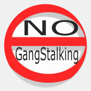 No Gangstalking Classic Round Sticker