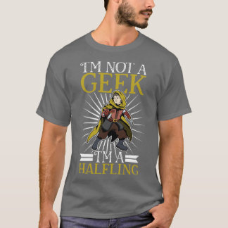 No geek D20 Roleplay Character Halfling T-Shirt