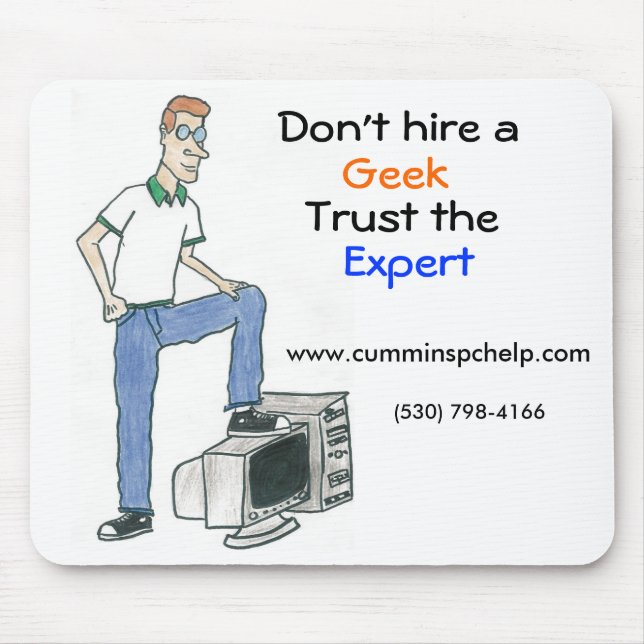 No Geeks Mousepad (Front)