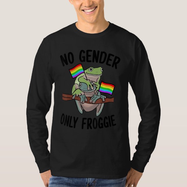 No Gender Only Froggie Proud Gay LGBT T-Shirt (Front)