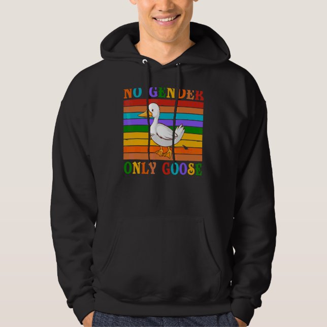 No Gender Only Goose Duck Lgbt Apparel Hoodie (Front)