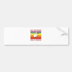No Gender Only Goose Non Binar LGBTQ Bumper Sticker