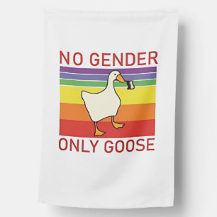 No Gender Only Goose Non Binar LGBTQ House Flag