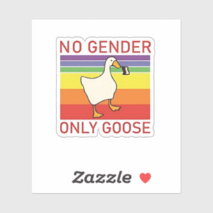No Gender Only Goose Non Binar LGBTQ Sticker