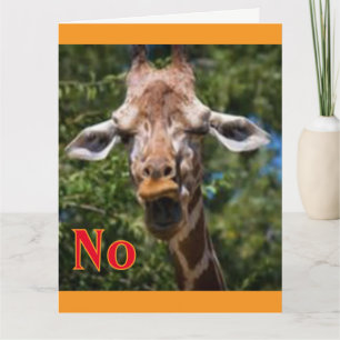 No Giraffe Card