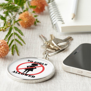 No Girls Allowed Keychain