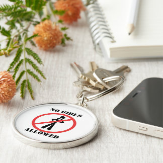 No Girls Allowed Keychain