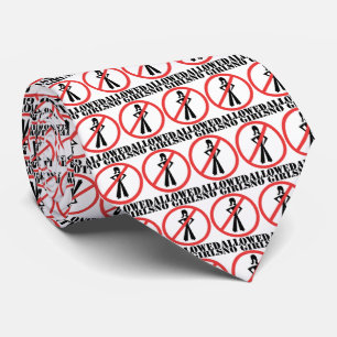 No Girls Allowed-You Choose Background Color Tie