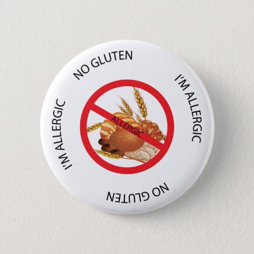 No Gluten Allergy Alert Button