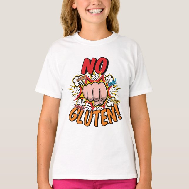 No Gluten Comic T-Shirt (Front)