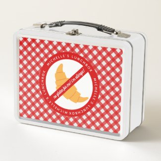 No gluten for me! - Gluten Allergy Warning - Plaid