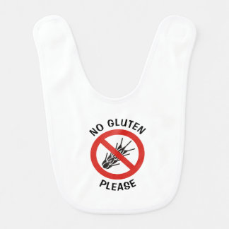 No Gluten Sign Baby Bib