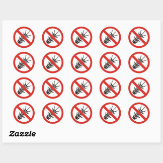 No Gluten Sign Classic Round Sticker