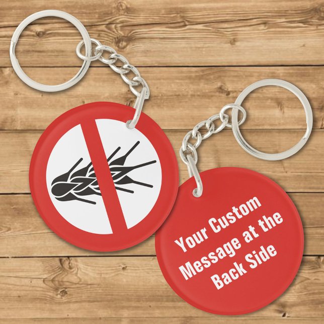 No Gluten Sign Keychain (Creator Uploaded)