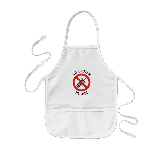 No Gluten Sign Kids' Apron (Front)