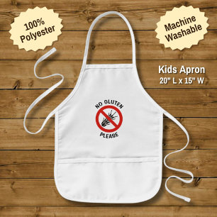 No Gluten Sign Kids' Apron