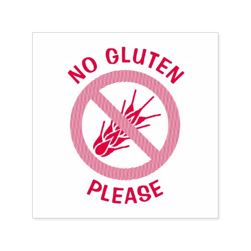 No Gluten Sign Self_inking Stamp