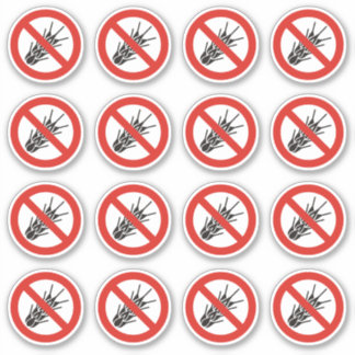 No Gluten Sign Sticker
