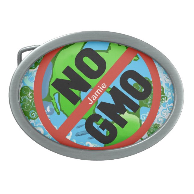 NO GMO BELT BUCKLE (Front)
