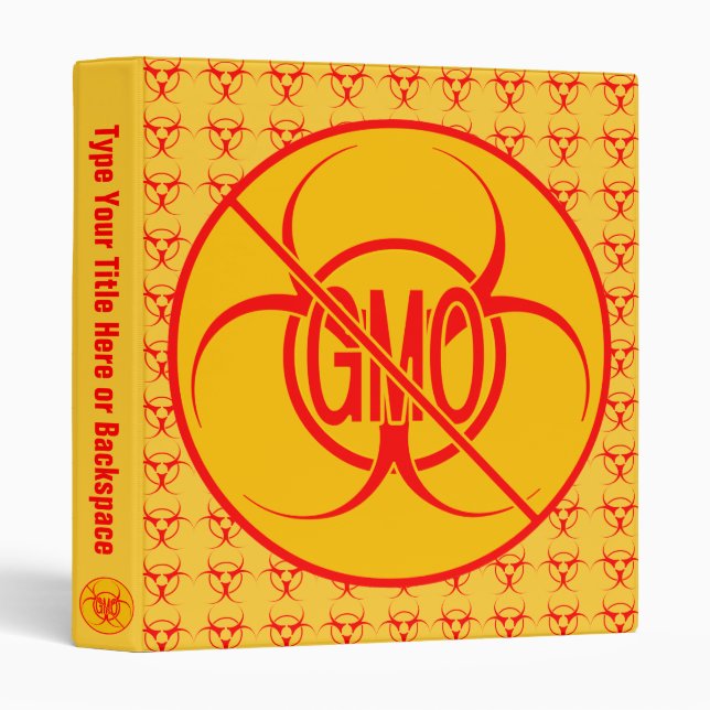 NO GMO Binder Biohazard GMO Photo Album Customize (Front/Spine)