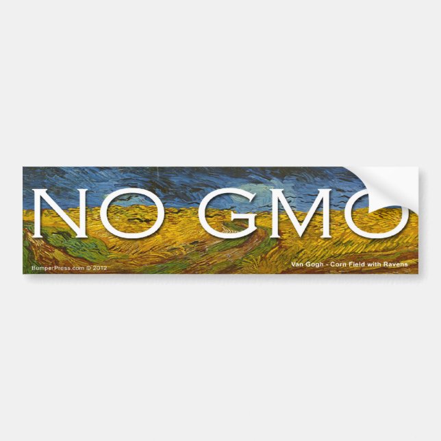 No GMO Bumper Sticker (Front)