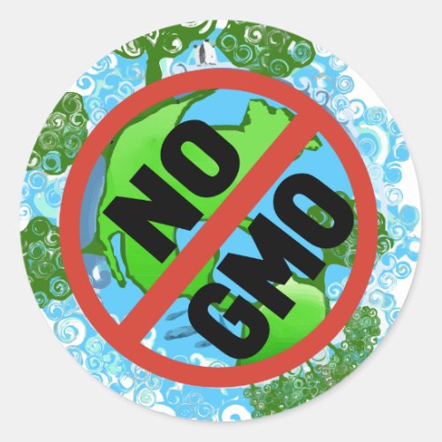 NO GMO CLASSIC ROUND STICKER