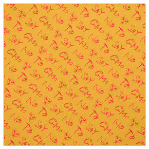 No GMO Fabric Personalized Name Biohazard Fabric