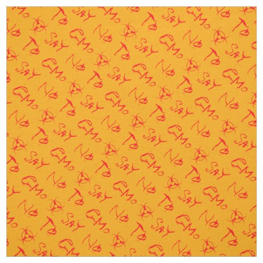 No GMO Fabric Personalized Name Biohazard Fabric