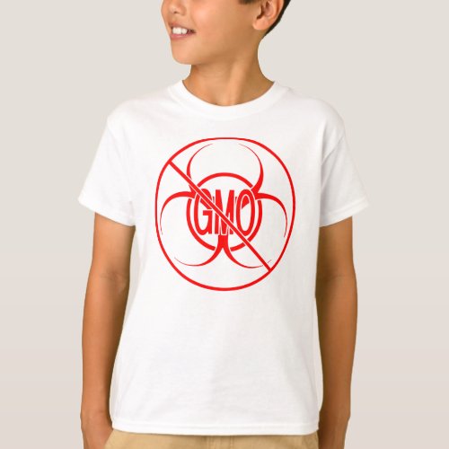 No GMO Kids Shirts Bio Hazard GMO Kids Shirts