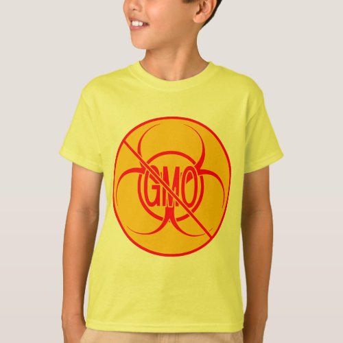 No GMO Kids T_shirt Bio Hazard GMO Shirts