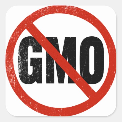 No GMO Non GMO March Against Monsanto Square Sticker