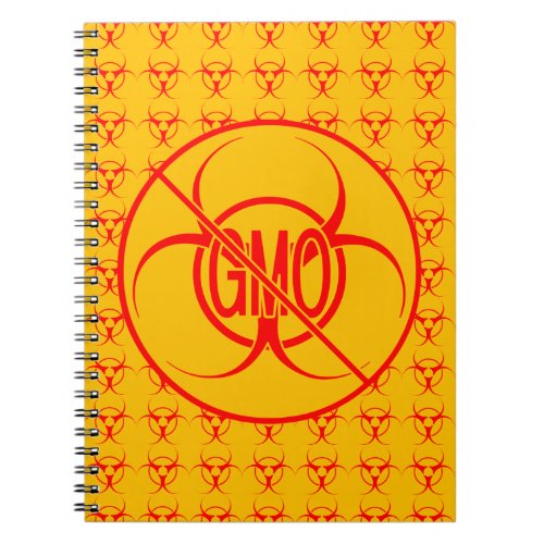 No GMO Notebook Biohazard GMO Sketch Pad Journal