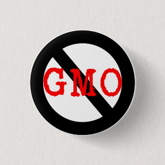 NO GMO PINBACK BUTTON