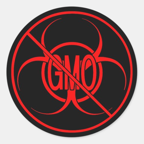 No GMO Stickers Biohazard Warning GMO Stickers