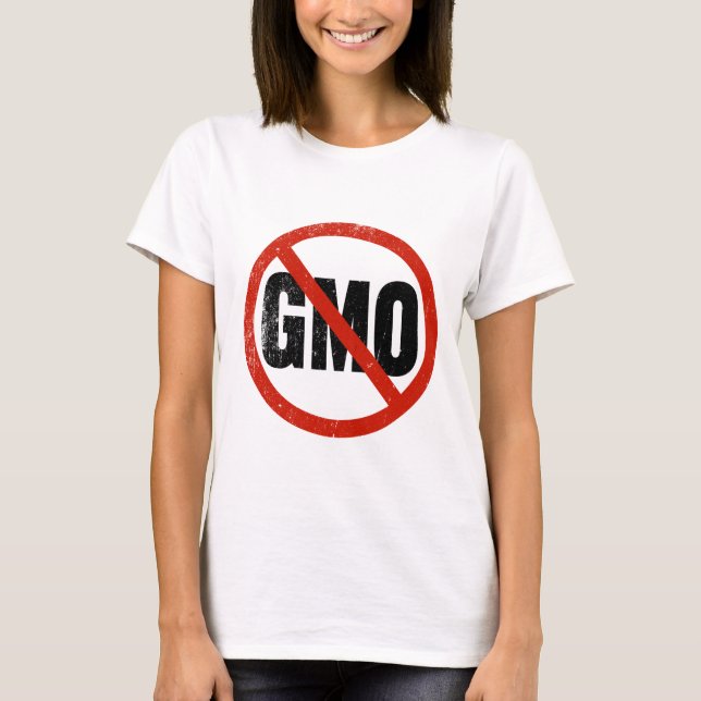 NO GMOs Anti-GMO T-Shirt (Front)
