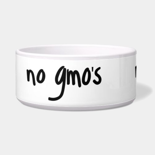 No GMOs Healthy Food Promotion White Bowl