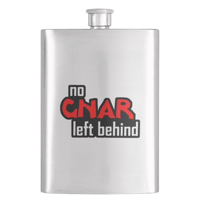 No Gnar Left Behind Flask (Front)