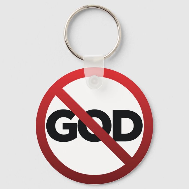 No God Keychain (Front)