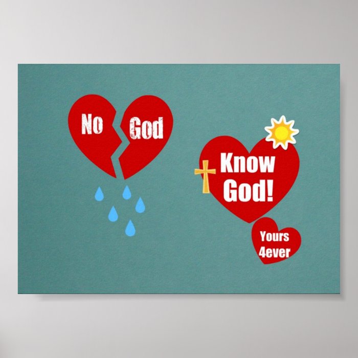 No God/ Know God Posters