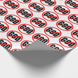 "NO GOD" WRAPPING PAPER