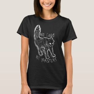 No Gods No Masters Satanic Evil Baphomet Tarot Dea T-Shirt