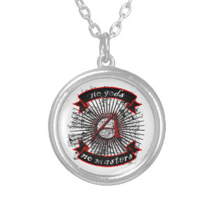 No Gods, No Masters Silver Plated Necklace
