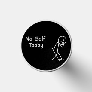 No Golf Today Funny Sad Golfer Figure Humor Tees