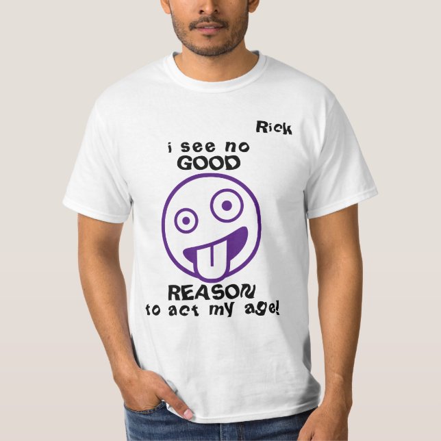 "...no good reason..." Emoji Customizable Men's  T-Shirt (Front)