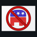 NO GOP 2018 LAWN SIGN<br><div class="desc">Enough is enough. In this coming midterm election we need to make an absolutely unbreakable stand against racism, sexism, homophobia and the fleecing of the middle-class. It is time to vote out as many GOP crooks as we can. Every single Republican up for reelection or who is retiring needs to...</div>