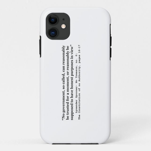 No government Can Reasonably Be Trusted Case-Mate iPhone Case (Back)