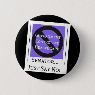 No Government Controlled Healthcare Button